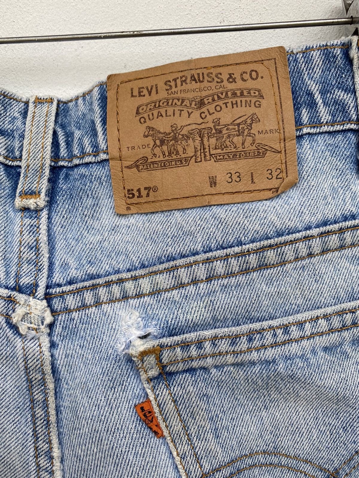 Levi's Vintage Levis Distressed lot 517 jeans size 32 Size US 32 / EU 48 - 8 Thumbnail