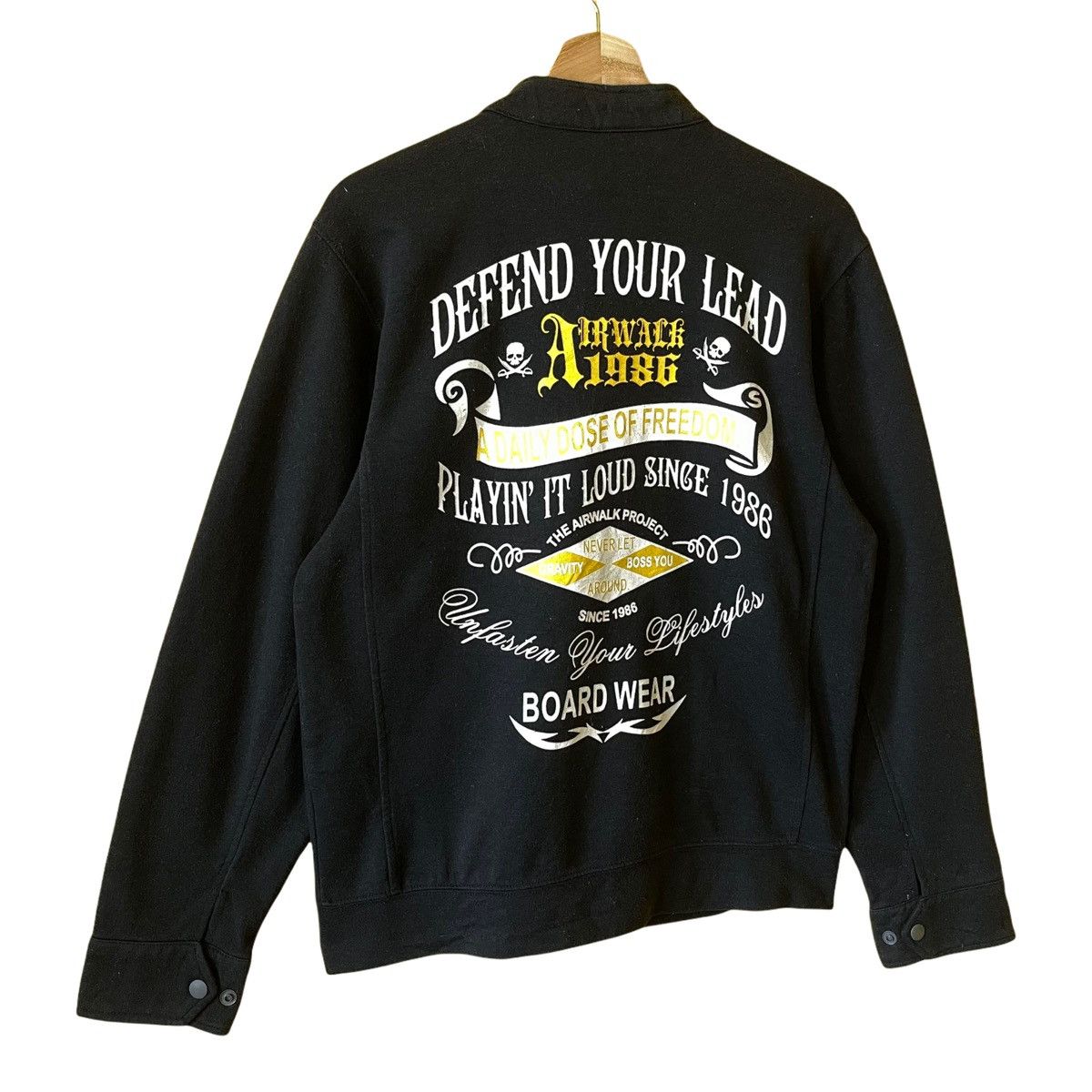 Airwalk 90’s Airwalk Defend Your Lead Big Logo Fullzip Sweater M Size US M / EU 48-50 / 2 - 2 Thumbnail