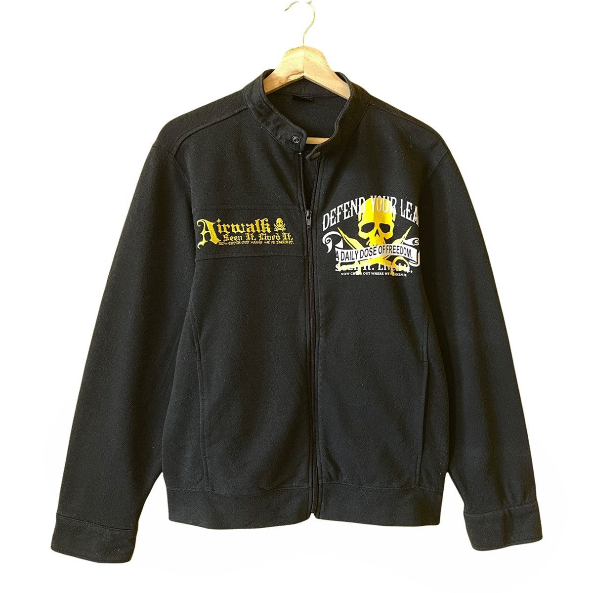 Airwalk 90’s Airwalk Defend Your Lead Big Logo Fullzip Sweater M Size US M / EU 48-50 / 2 - 5 Thumbnail