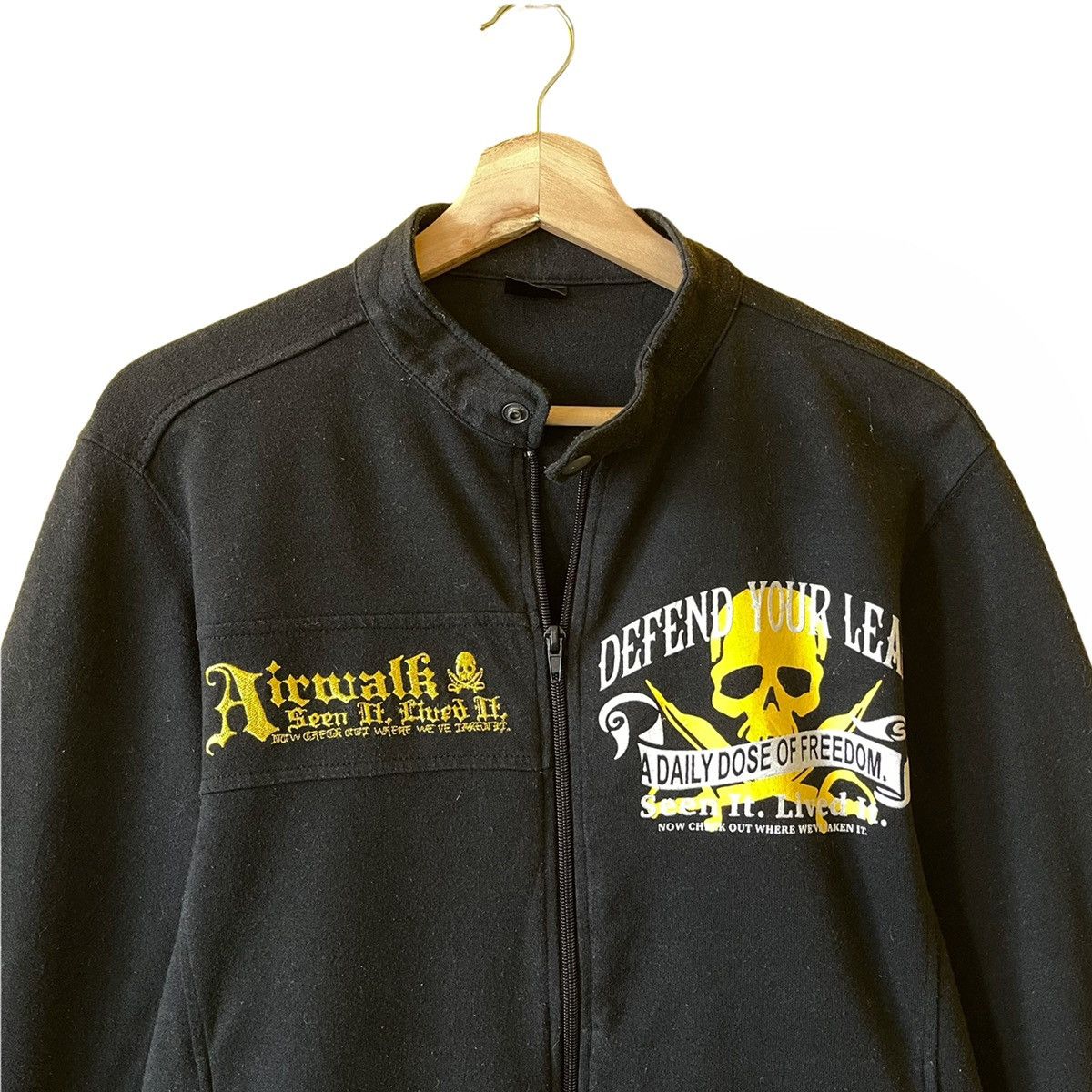 Airwalk 90’s Airwalk Defend Your Lead Big Logo Fullzip Sweater M Size US M / EU 48-50 / 2 - 6 Thumbnail
