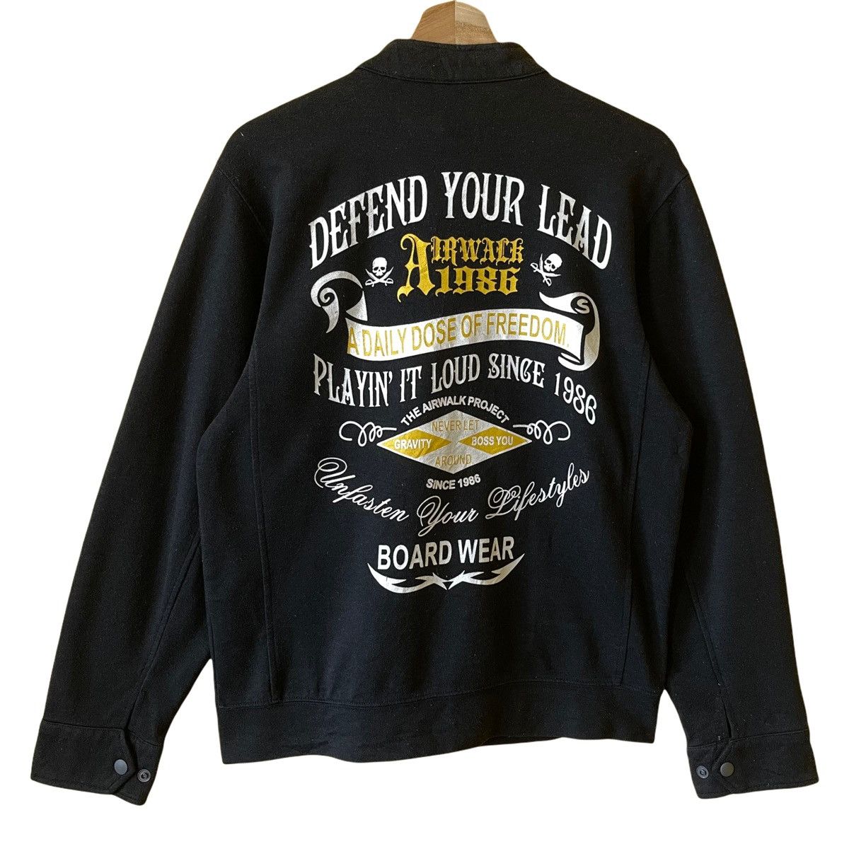 Airwalk 90’s Airwalk Defend Your Lead Big Logo Fullzip Sweater M Size US M / EU 48-50 / 2 - 1 Thumbnail