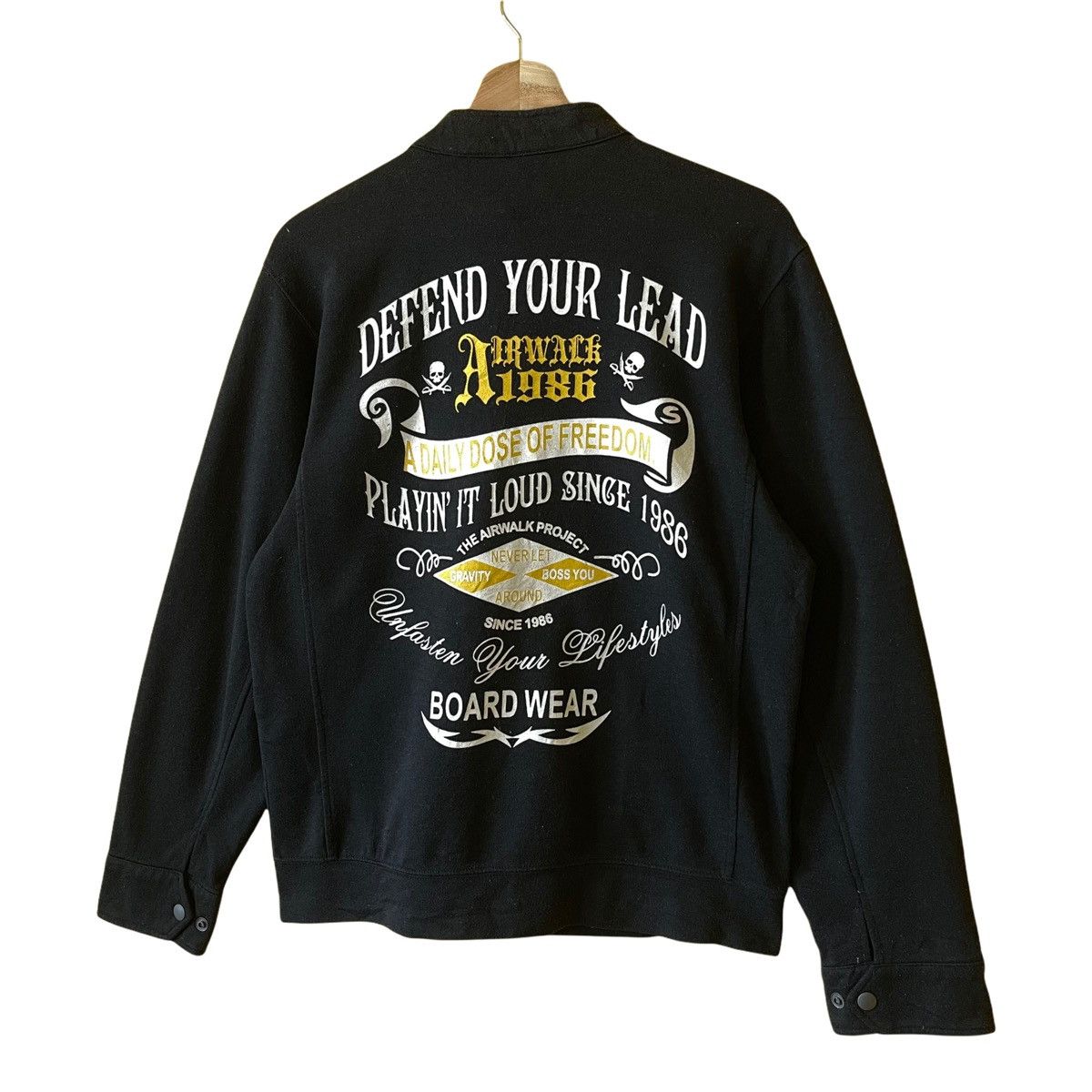 Airwalk 90’s Airwalk Defend Your Lead Big Logo Fullzip Sweater M Size US M / EU 48-50 / 2 - 3 Thumbnail