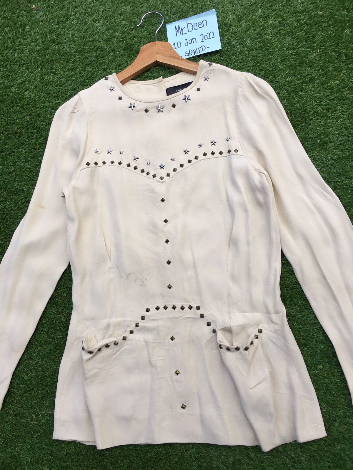 Isabel Marant Vintage Isabel Marant Studded Blouse Size S / US 4 / IT 40 - 4 Thumbnail