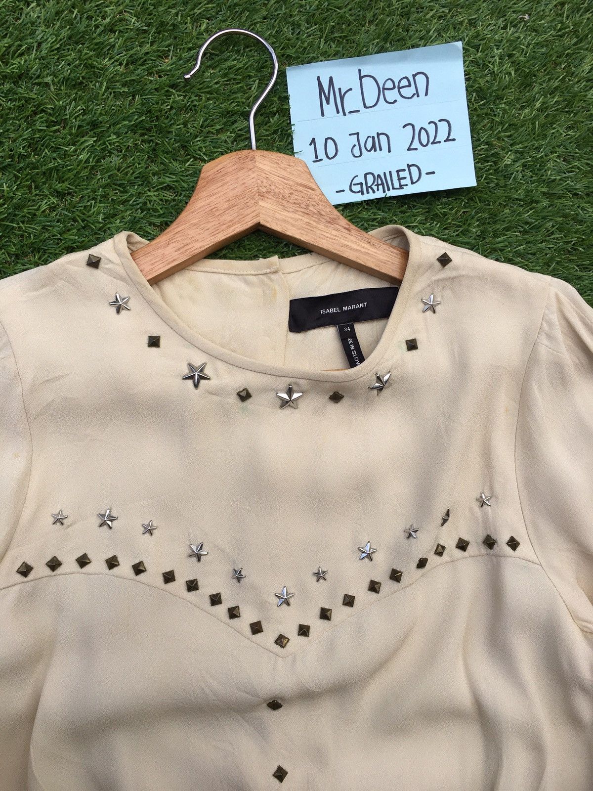 Isabel Marant Vintage Isabel Marant Studded Blouse Size S / US 4 / IT 40 - 6 Thumbnail