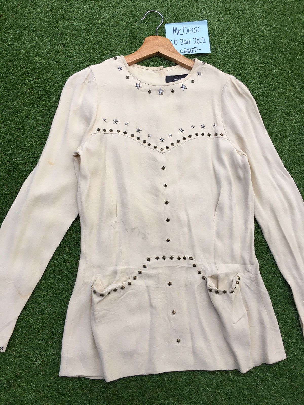 Isabel Marant Vintage Isabel Marant Studded Blouse Size S / US 4 / IT 40 - 3 Thumbnail