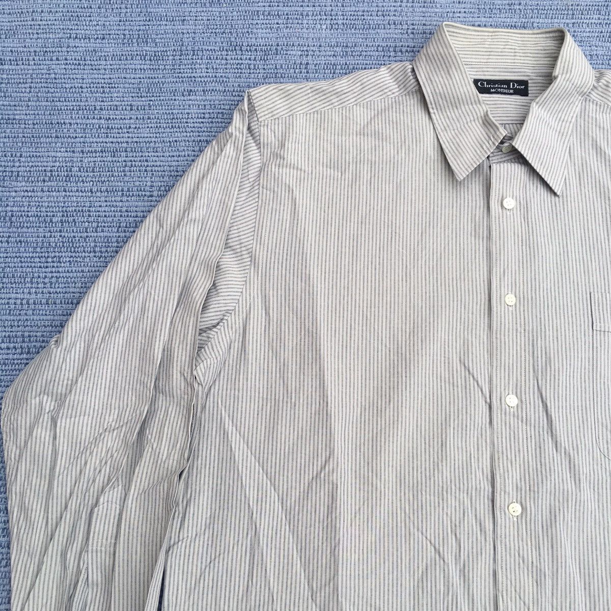 Christian Dior Monsieur × Vintage striped casual shirt Size US L / EU 52-54 / 3 - 5 Thumbnail