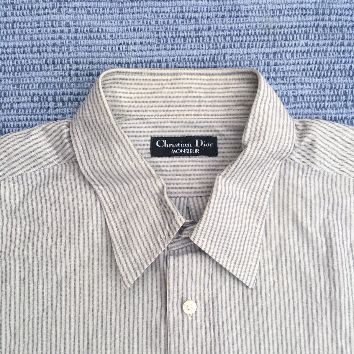 Christian Dior Monsieur × Vintage striped casual shirt Size US L / EU 52-54 / 3 - 2 Thumbnail