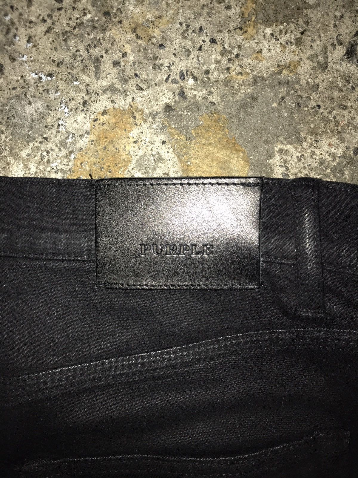 Purple Purple Brand Jeans Black Waxed P002 Denim Size US 32 / EU 48 - 3 Thumbnail