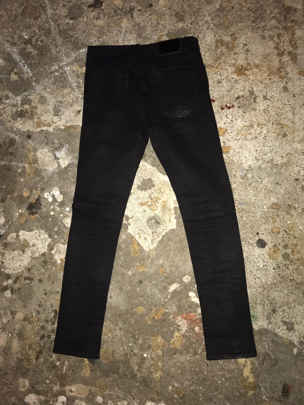 Purple Purple Brand Jeans Black Waxed P002 Denim Size US 32 / EU 48 - 2 Thumbnail