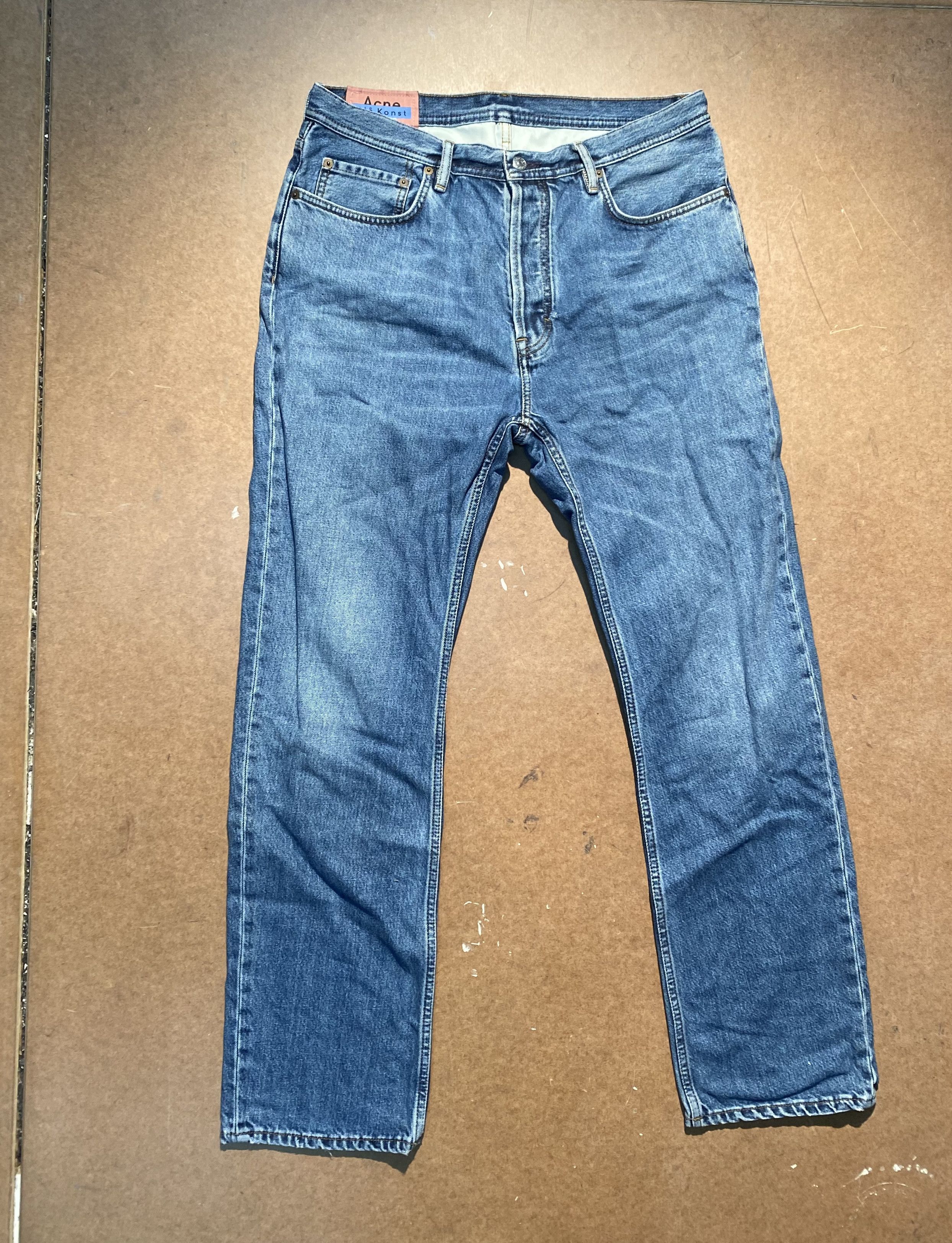 Acne Studios Bla Konst Land Mid Blue Acne Denim | Grailed