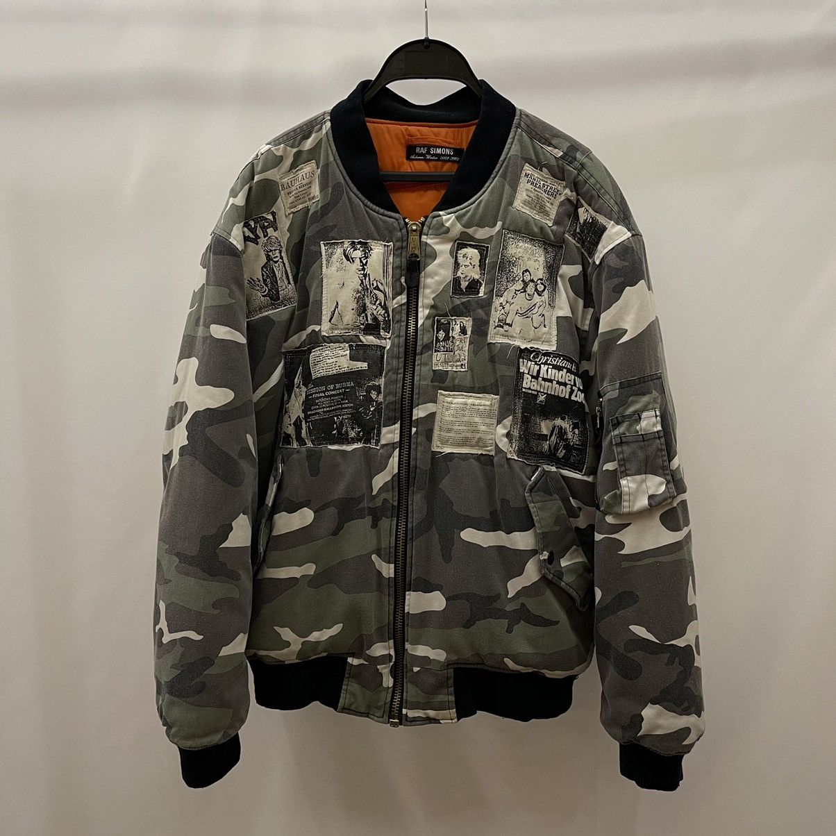 AW01 Riot, Riot, Riot MA-1 Camo Patched Bomber