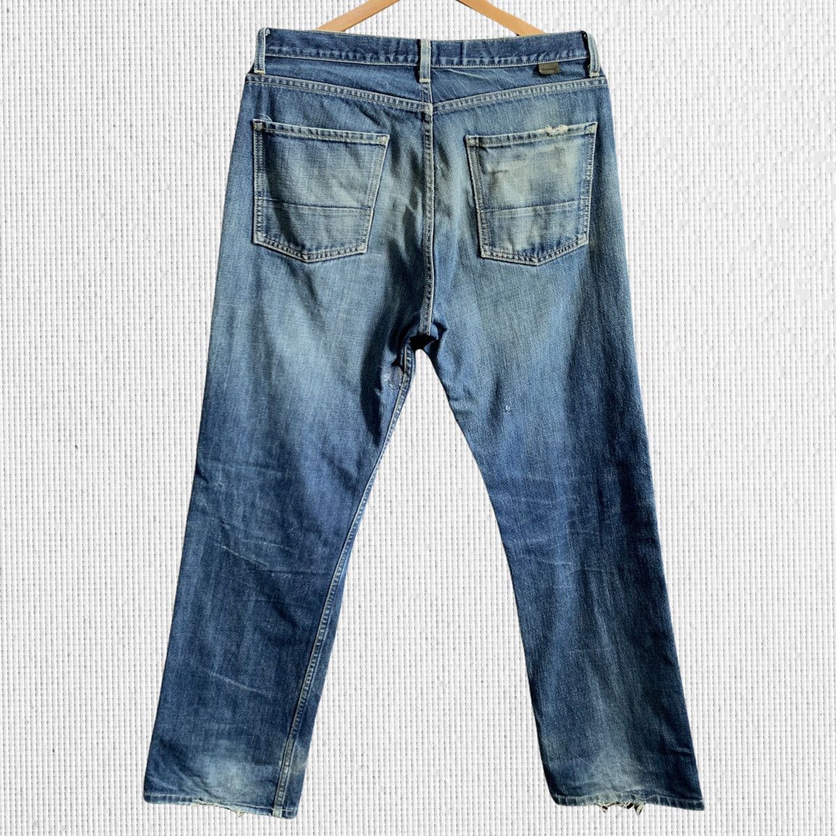 Stussy Vtg Stussy Distressed Denim Jeans Size US 33 - 2 Thumbnail