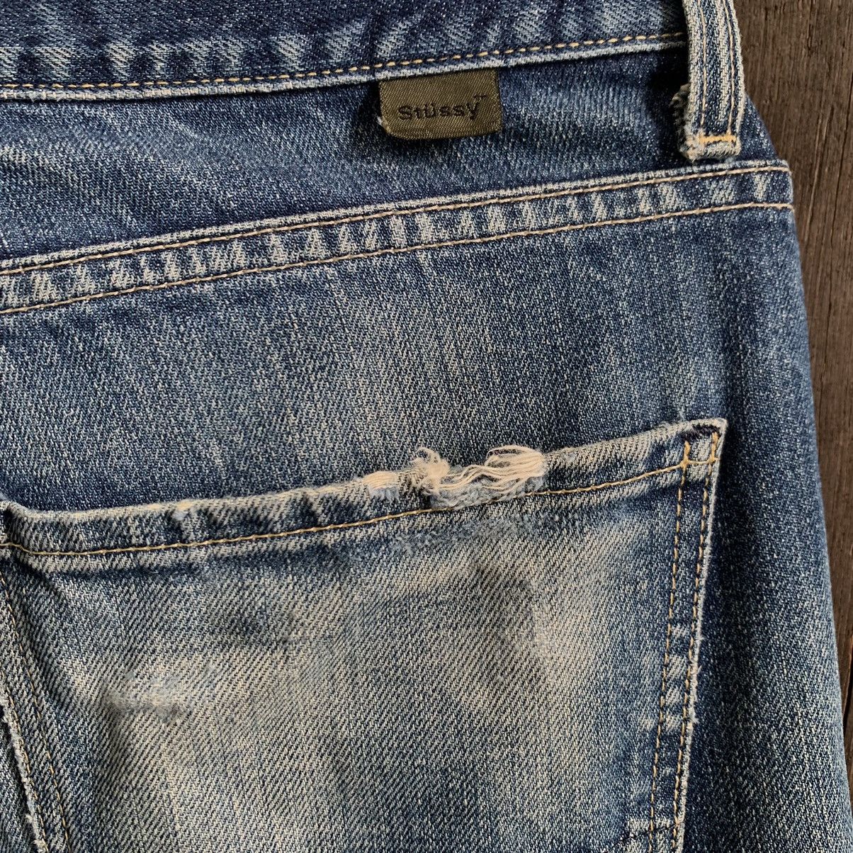 Stussy Vtg Stussy Distressed Denim Jeans Size US 33 - 12 Thumbnail