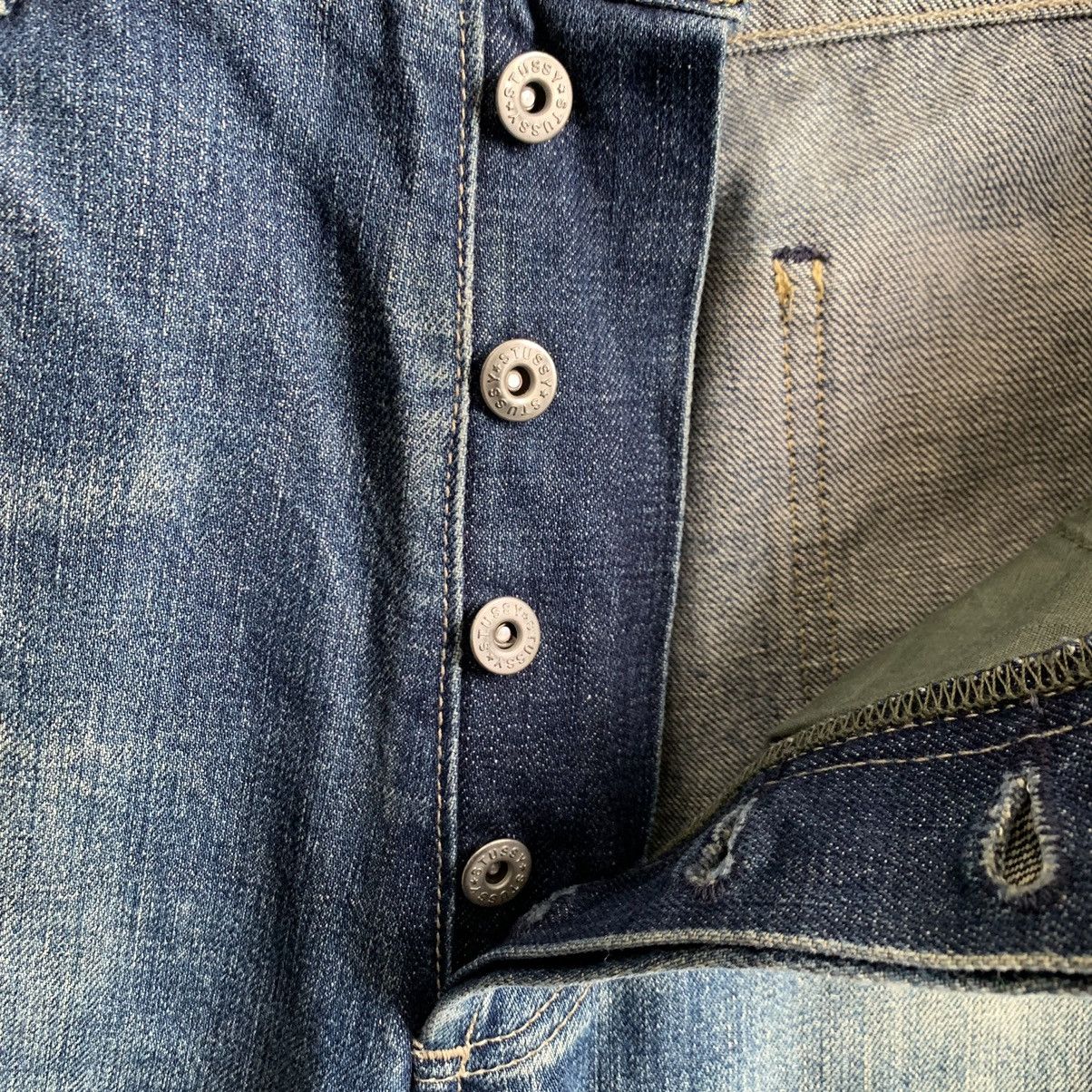 Stussy Vtg Stussy Distressed Denim Jeans Size US 33 - 9 Thumbnail