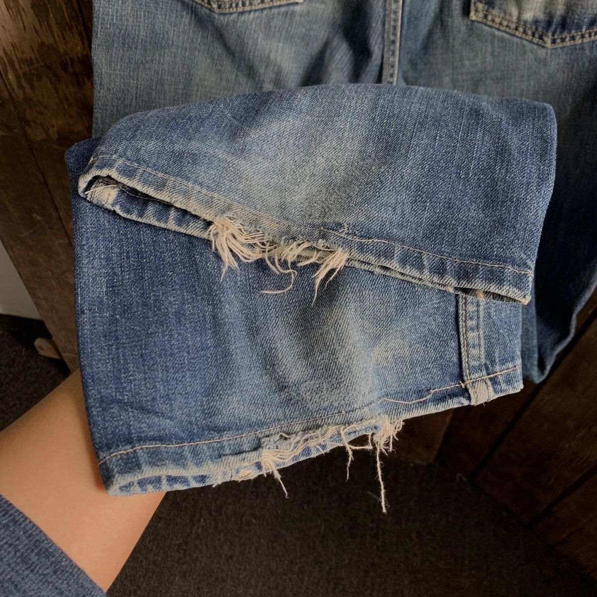 Stussy Vtg Stussy Distressed Denim Jeans Size US 33 - 15 Thumbnail