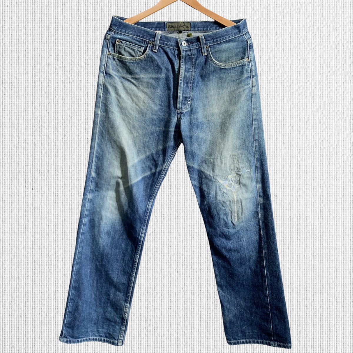 Stussy Stussy New Classic VTG Denim Jeans in Leopard | Grailed