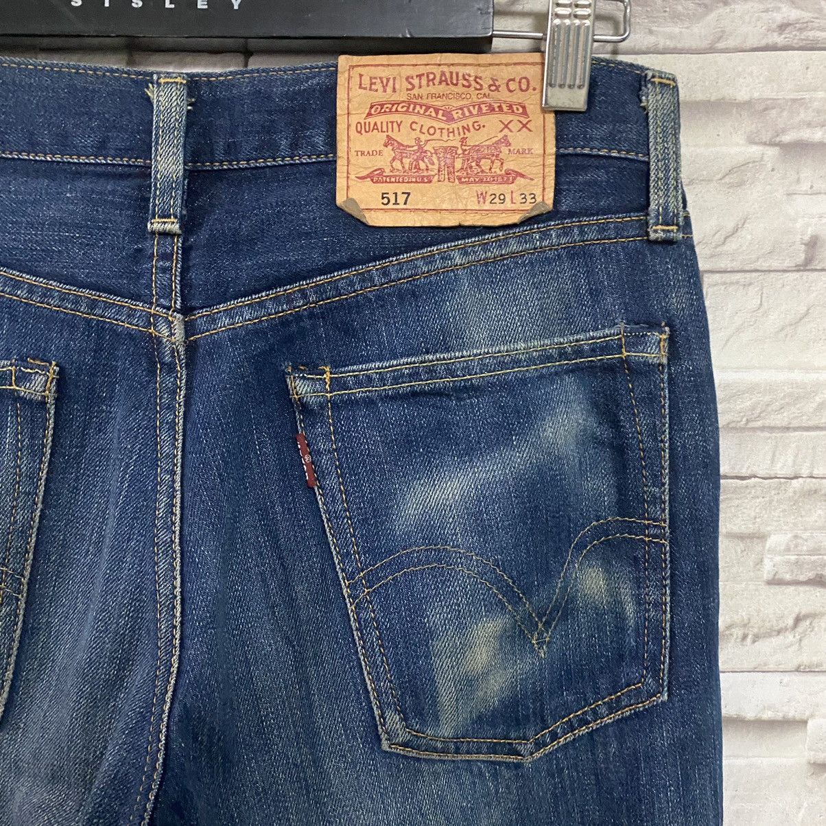 Levi's Vintage Levis 517 Flare Jeans Hedi Slimane Size US 30 / EU 46 - 11 Thumbnail