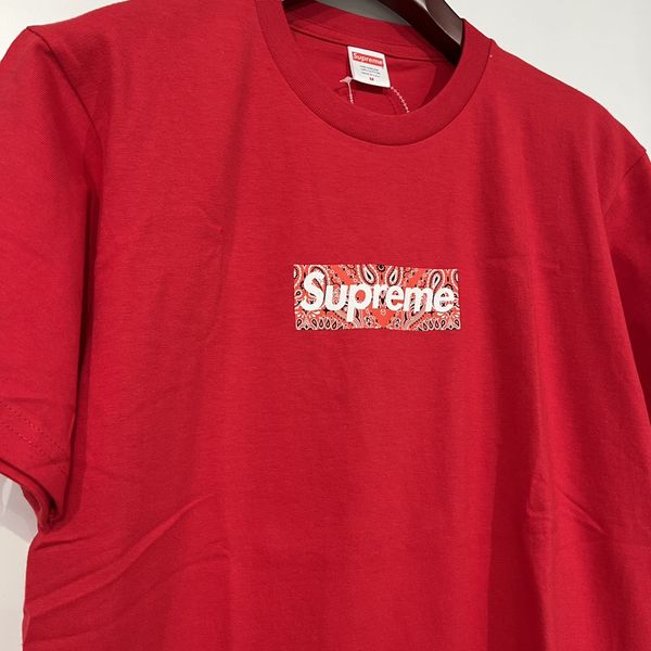 Supreme Supreme Bandana Box Logo Tee Red | Grailed