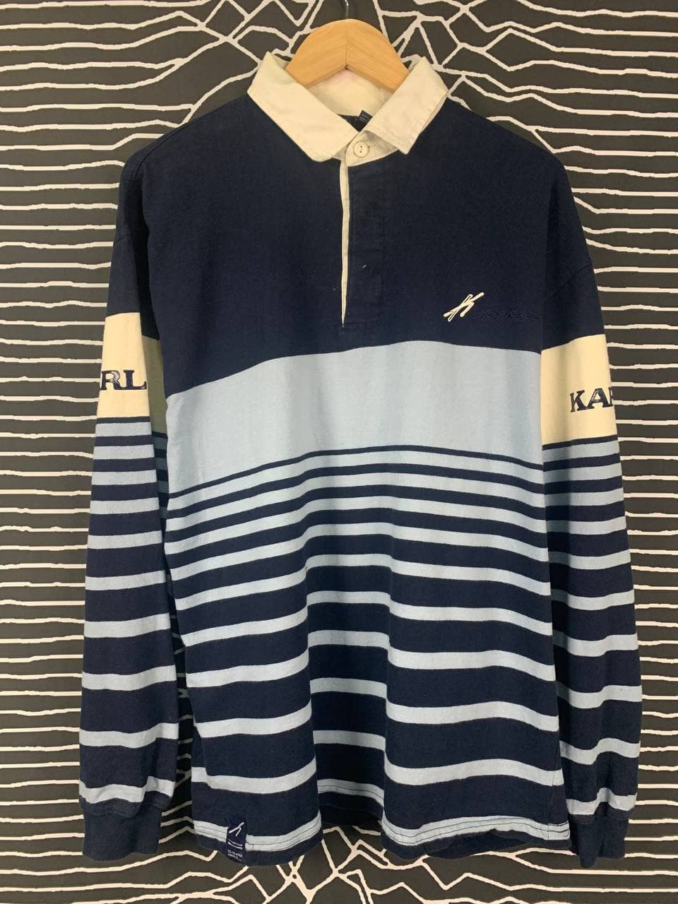 Karl Kani Vtg Karl Kani Hip Hop Streetwear Rugby Polo Stripe Tee Size US XL / EU 56 / 4 - 3 Thumbnail