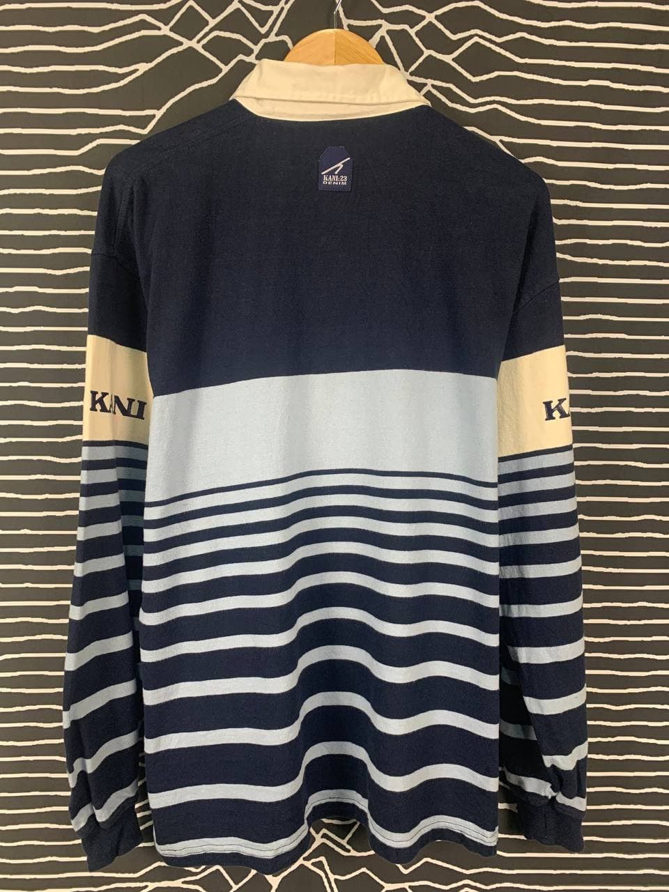 Karl Kani Vtg Karl Kani Hip Hop Streetwear Rugby Polo Stripe Tee Size US XL / EU 56 / 4 - 2 Thumbnail