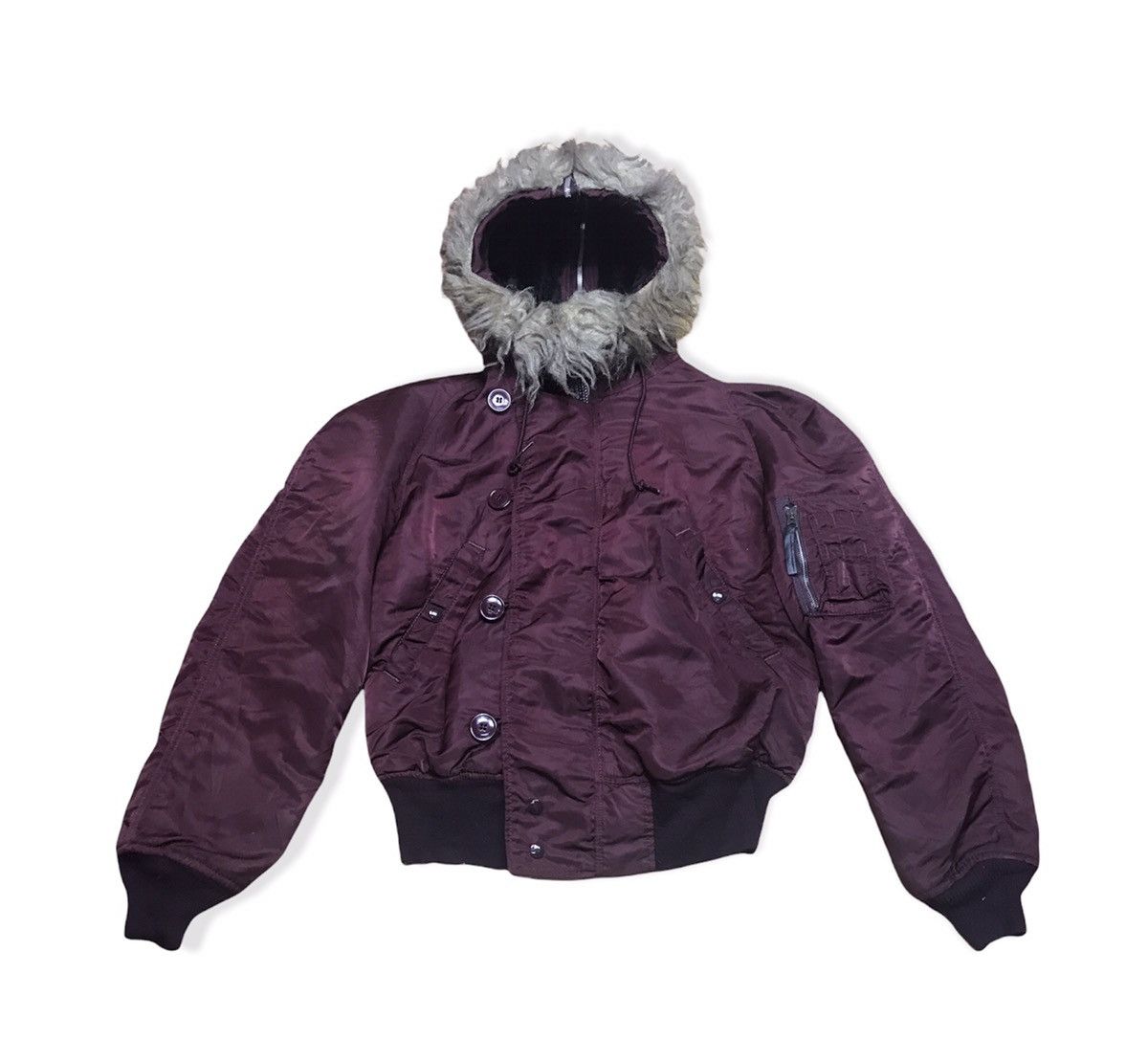 Alpha Industries ALPHA INDUSTRIES JACKET FLYING MAN HEAVY ATTACHED HOOD N 28 Grailed