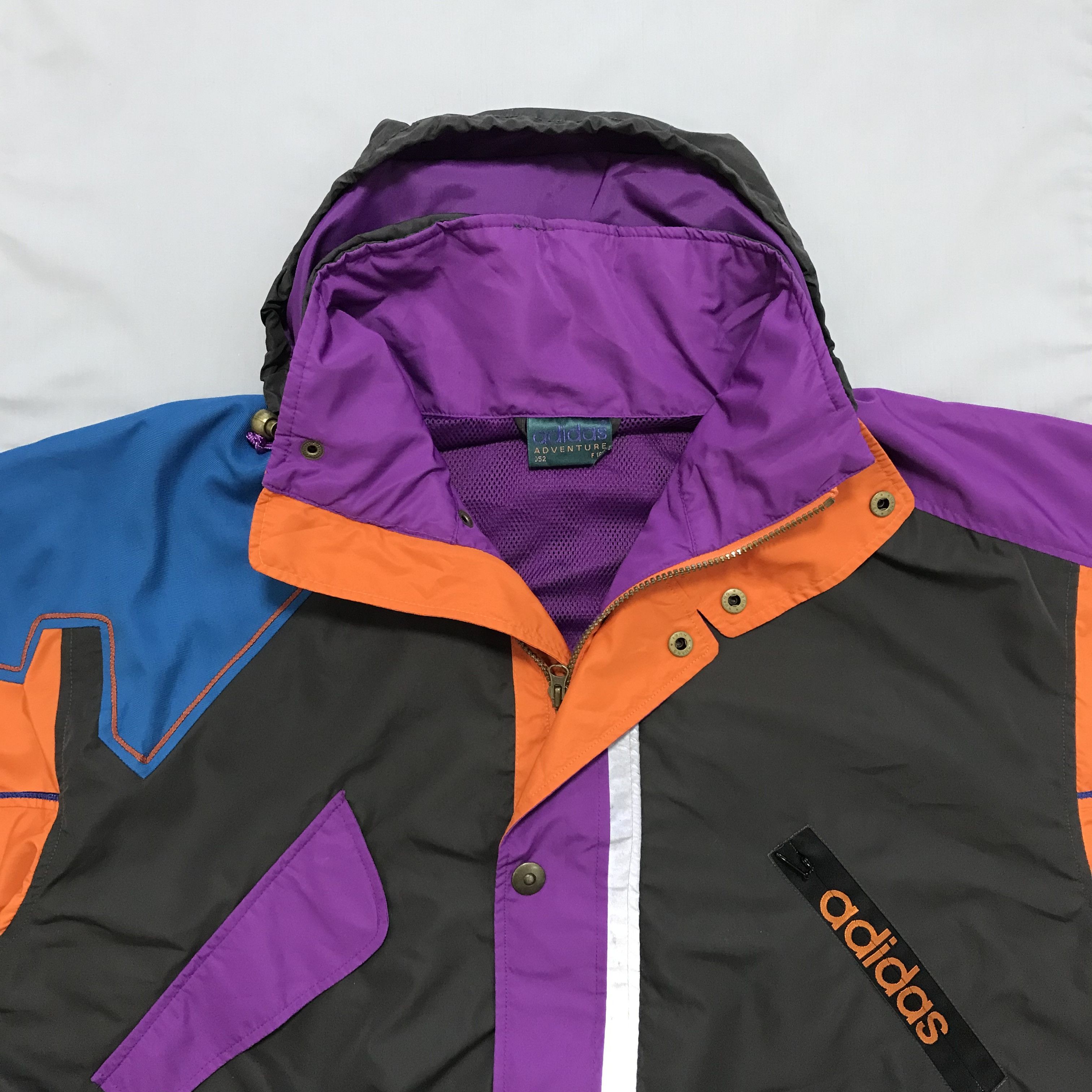Adidas × Vintage ADIDAS ADVENTURE Vintage Jacket 90s Streetwear Windbreaker Size US L / EU 52-54 / 3 - 4 Thumbnail