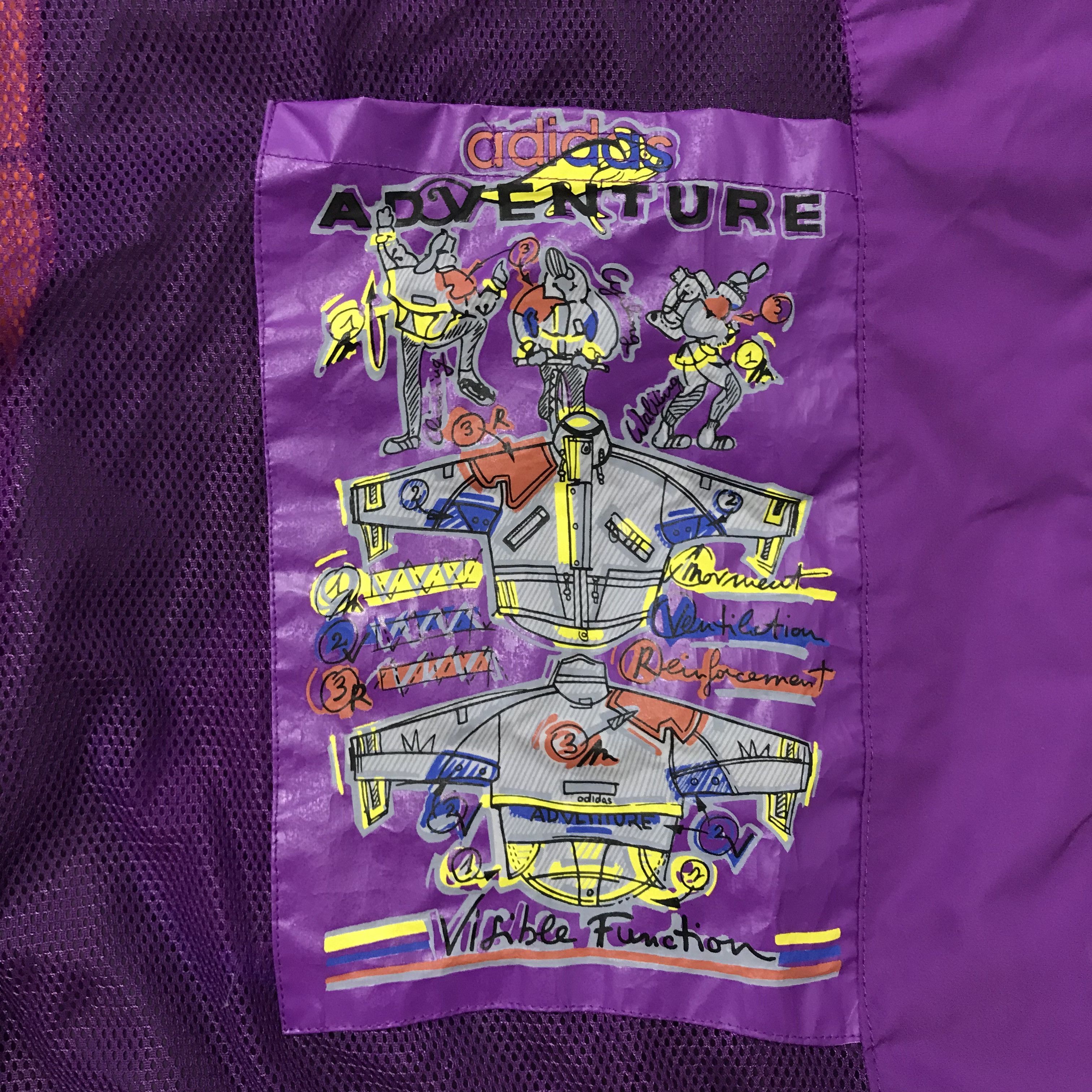 Adidas × Vintage ADIDAS ADVENTURE Vintage Jacket 90s Streetwear Windbreaker Size US L / EU 52-54 / 3 - 8 Thumbnail