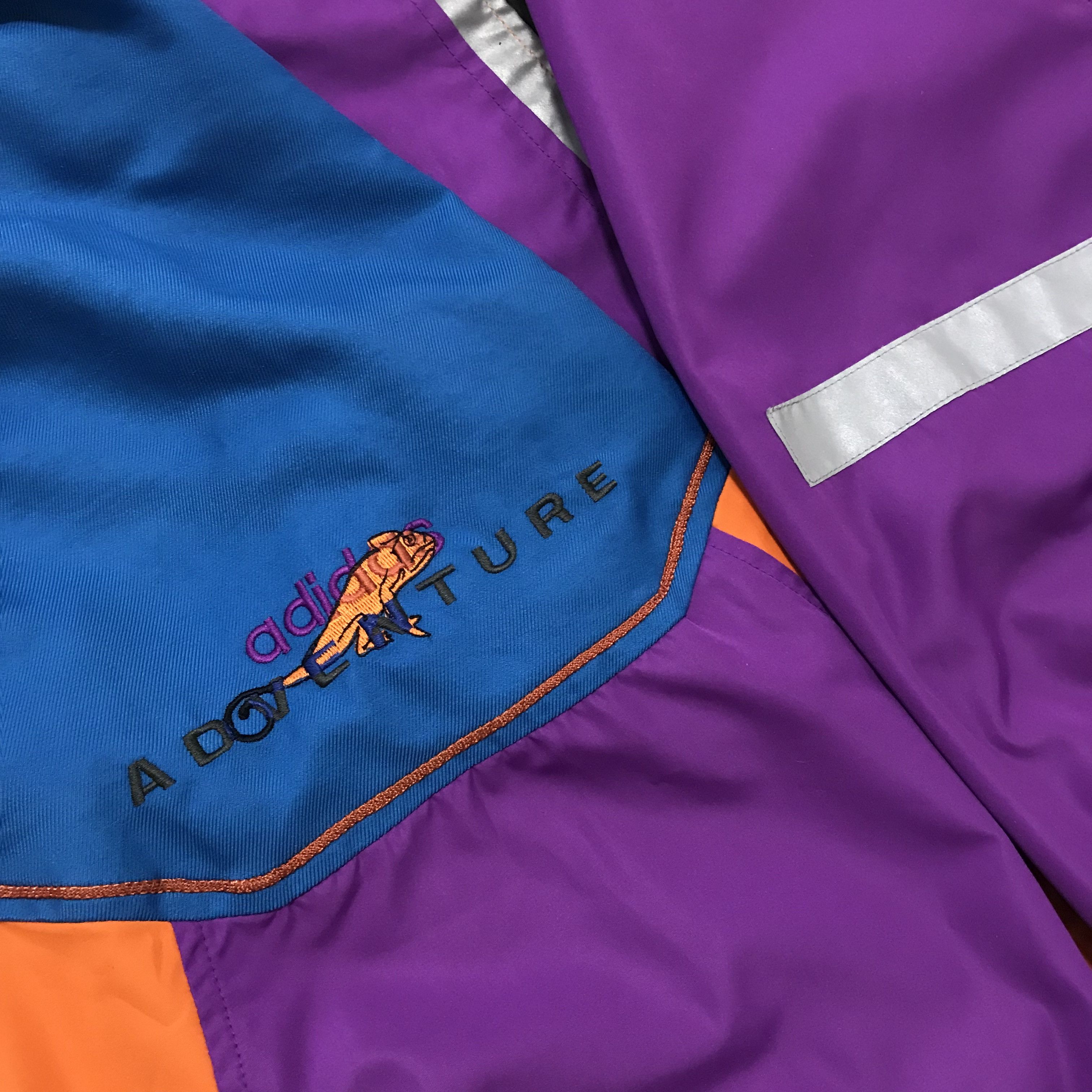 Adidas × Vintage ADIDAS ADVENTURE Vintage Jacket 90s Streetwear Windbreaker Size US L / EU 52-54 / 3 - 6 Thumbnail
