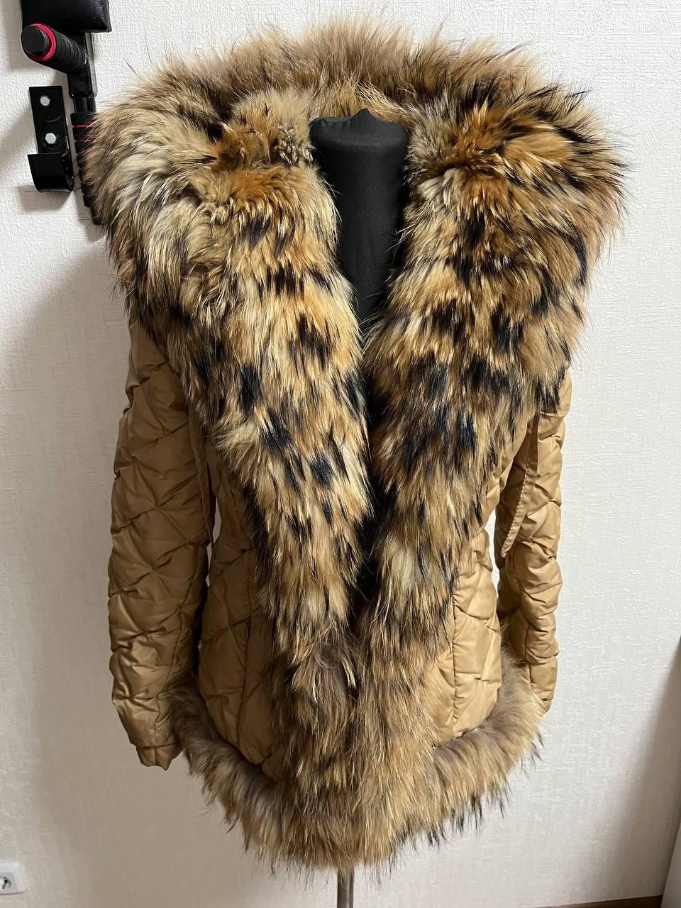 Moncler SUNSHINE Women's Puffer Coat Real Raccoon Fur Trim