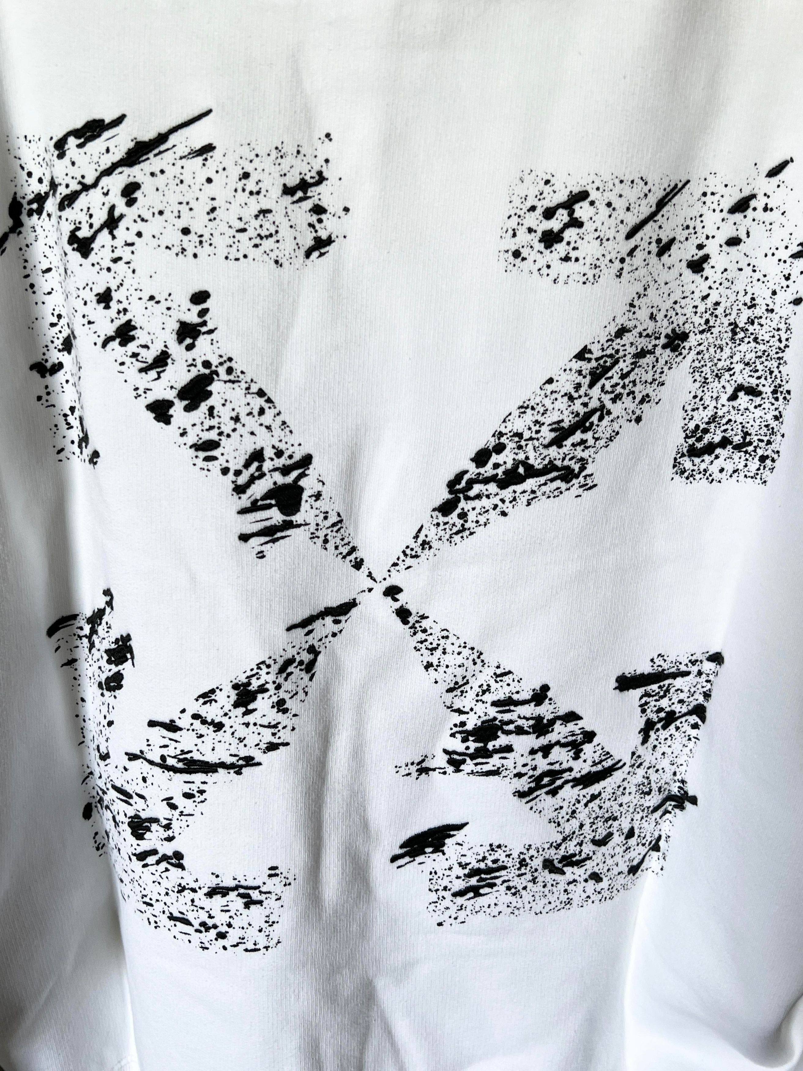 Off-White BNWT OFF-WHITE PAINT SPLAT ARROW HOODIE Size US S / EU 44-46 / 1 - 5 Thumbnail