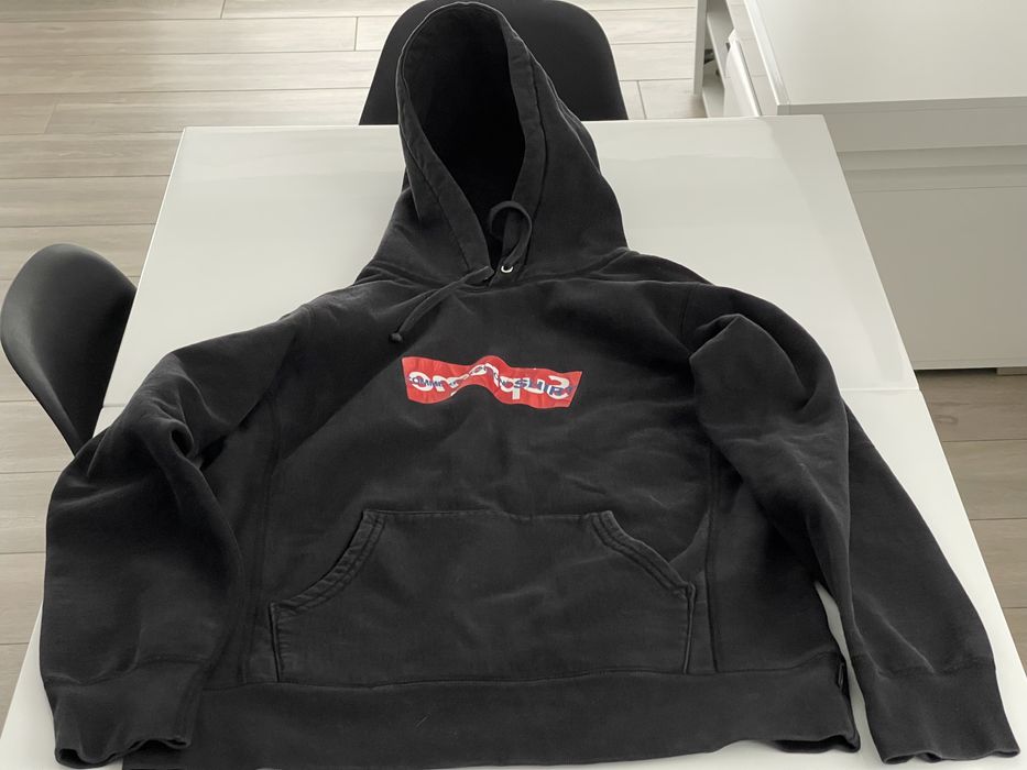 Supreme Box Logo Hooded Sweatshirt 'Black' | Men's Size M