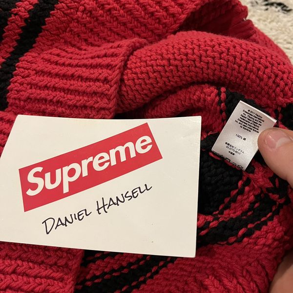 Supreme Supreme x Playboy Shawl Collar Full Zip Sweater Red | Grailed