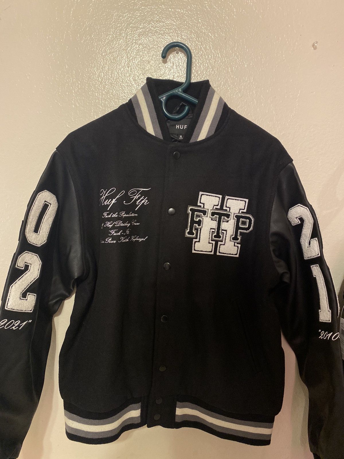 FTP x Huf varsity jacket Medium