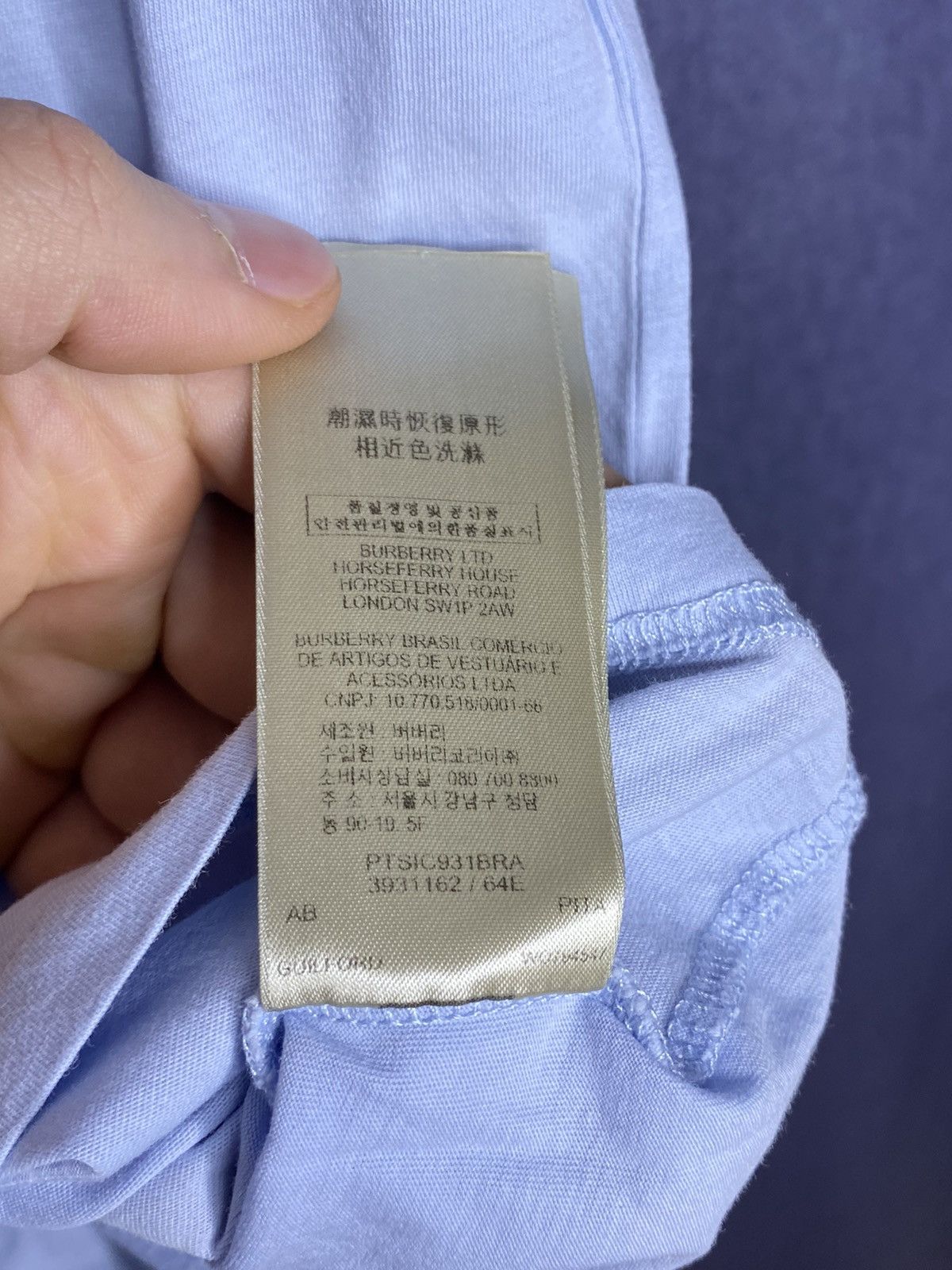 Burberry Burberry brit embroidered logo t shirt Size US L / EU 52-54 / 3 - 5 Thumbnail