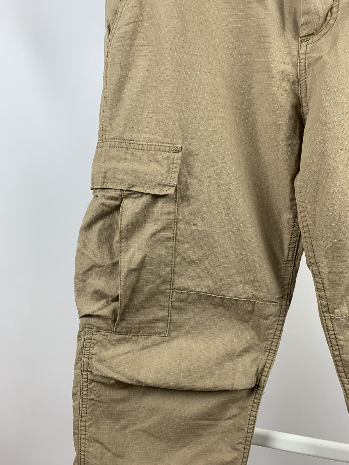 Carhartt Vintage Carhartt WIP Beige Regular Cargo Pants Travis Style Size US 33 - 10 Thumbnail