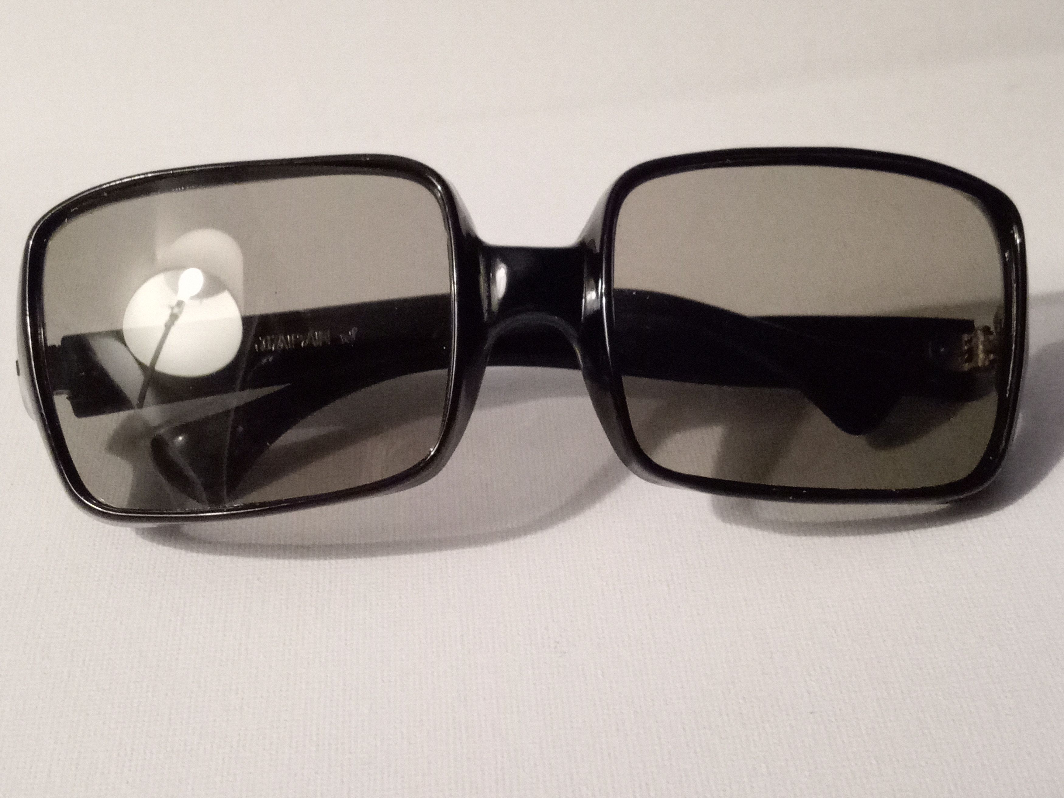 Vintage New Rare Vintage Early Japan Black Sunglasses NOS JAPAN Size ONE SIZE - 2 Thumbnail