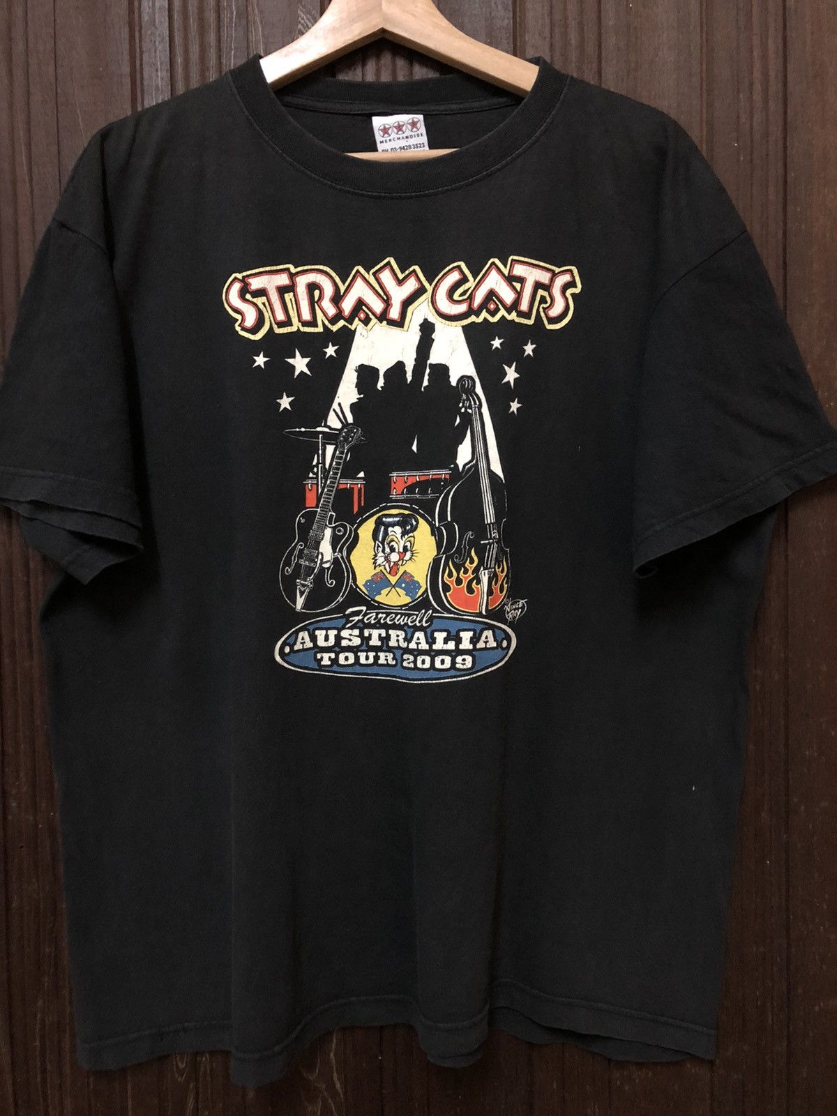 レディース 古着 80s Stray Cats 「Struttin Across America Tour
