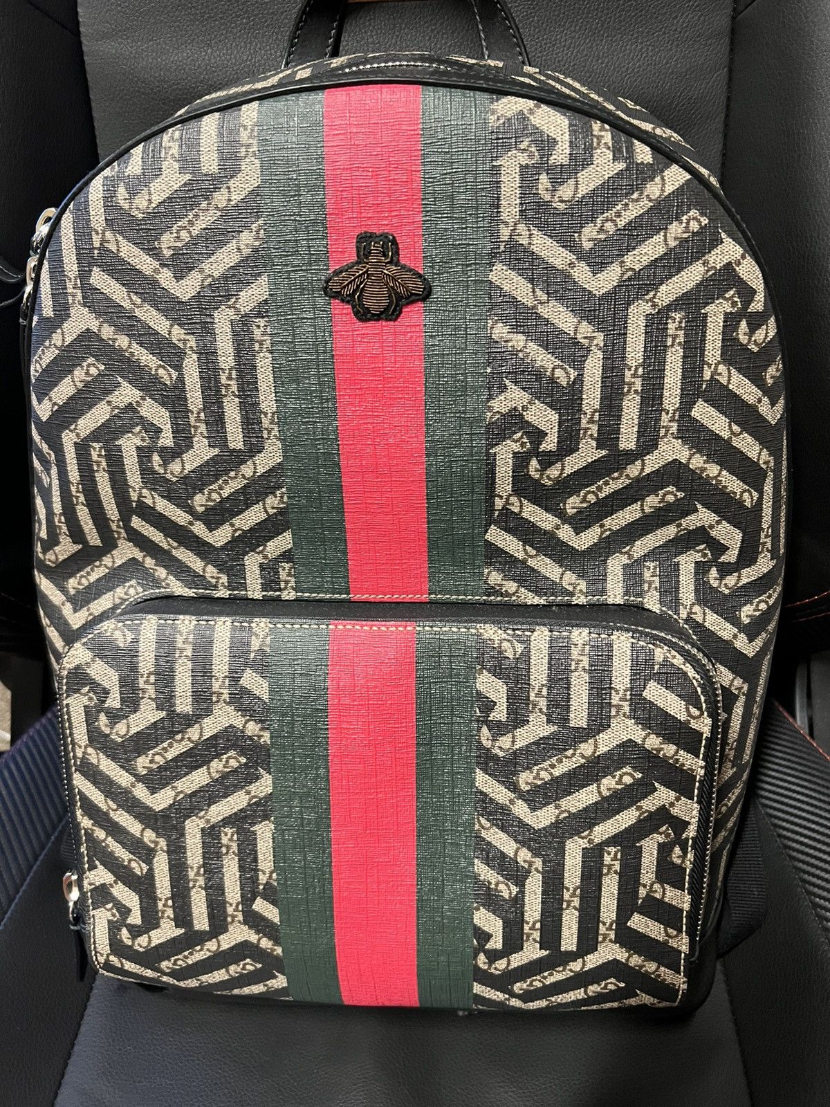 Gucci Gucci Bee Stripe Backpack Grailed