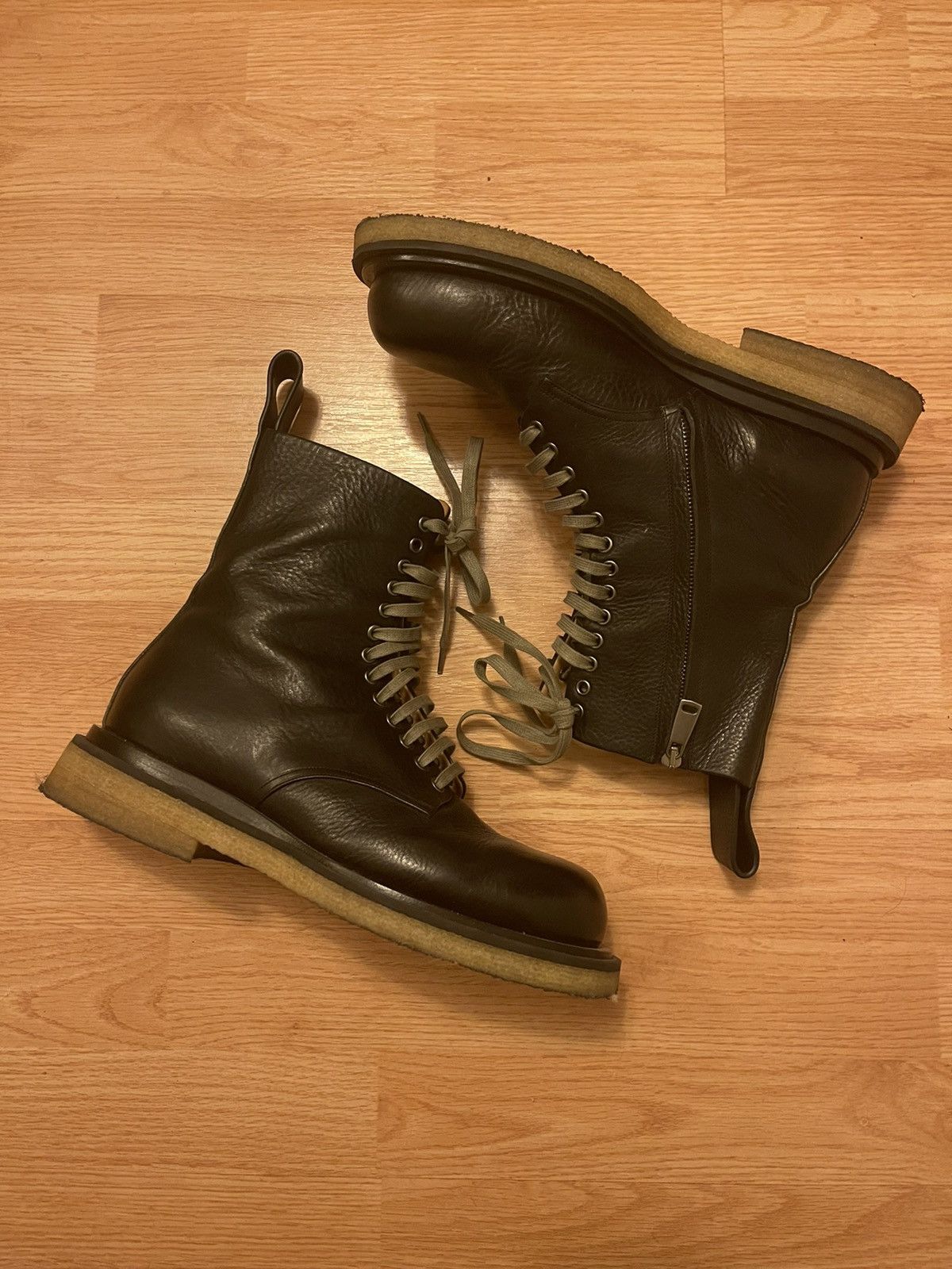 Bottega Veneta Crepe Sole Lug Boots Size US 9.5 / EU 42-43 - 2 Thumbnail