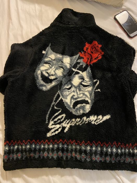 Supreme Drama Mask Fleece Jacket | Grailed