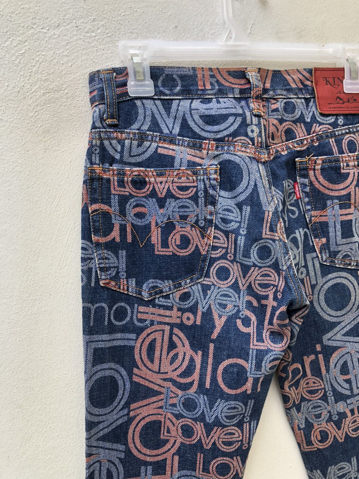 Hysteric Glamour Vintage Hysteric Glamour Psychedelic Denim Flare Jeans Size US 29 - 16 Thumbnail