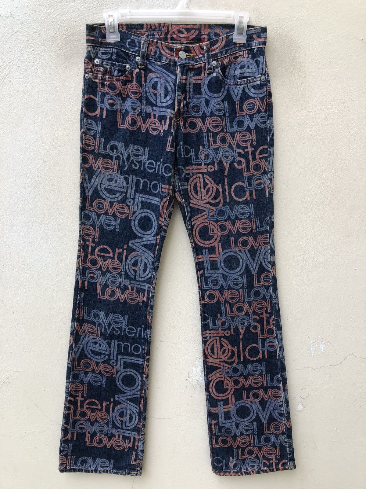 Hysteric Glamour Vintage Hysteric Glamour Psychedelic Denim Flare Jeans Size US 29 - 6 Thumbnail