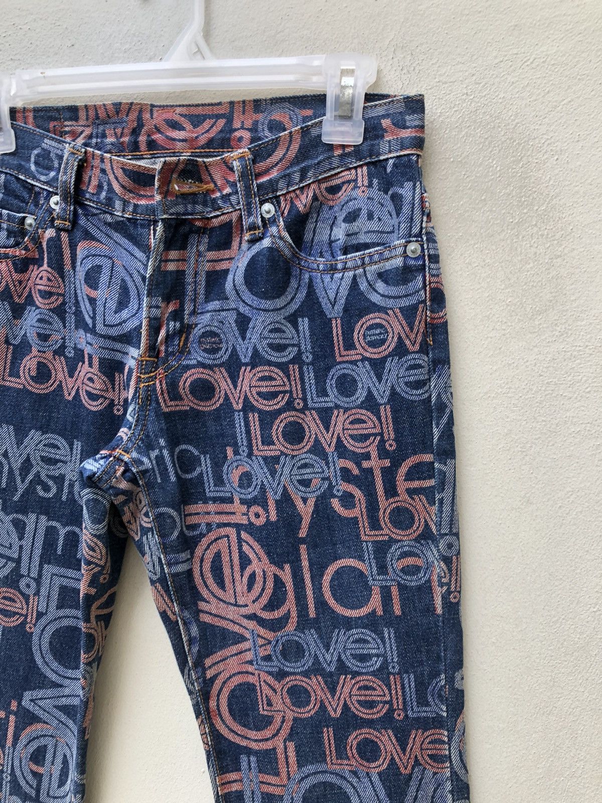 Hysteric Glamour Vintage Hysteric Glamour Psychedelic Denim Flare Jeans Size US 29 - 12 Thumbnail