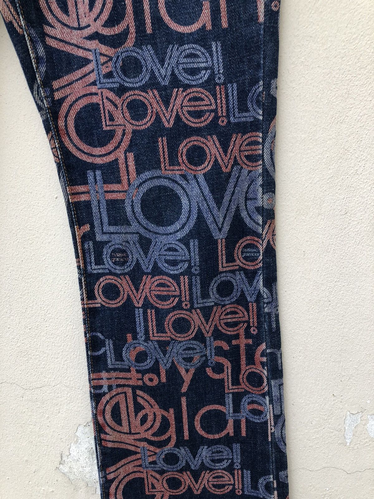 Hysteric Glamour Vintage Hysteric Glamour Psychedelic Denim Flare Jeans Size US 29 - 13 Thumbnail