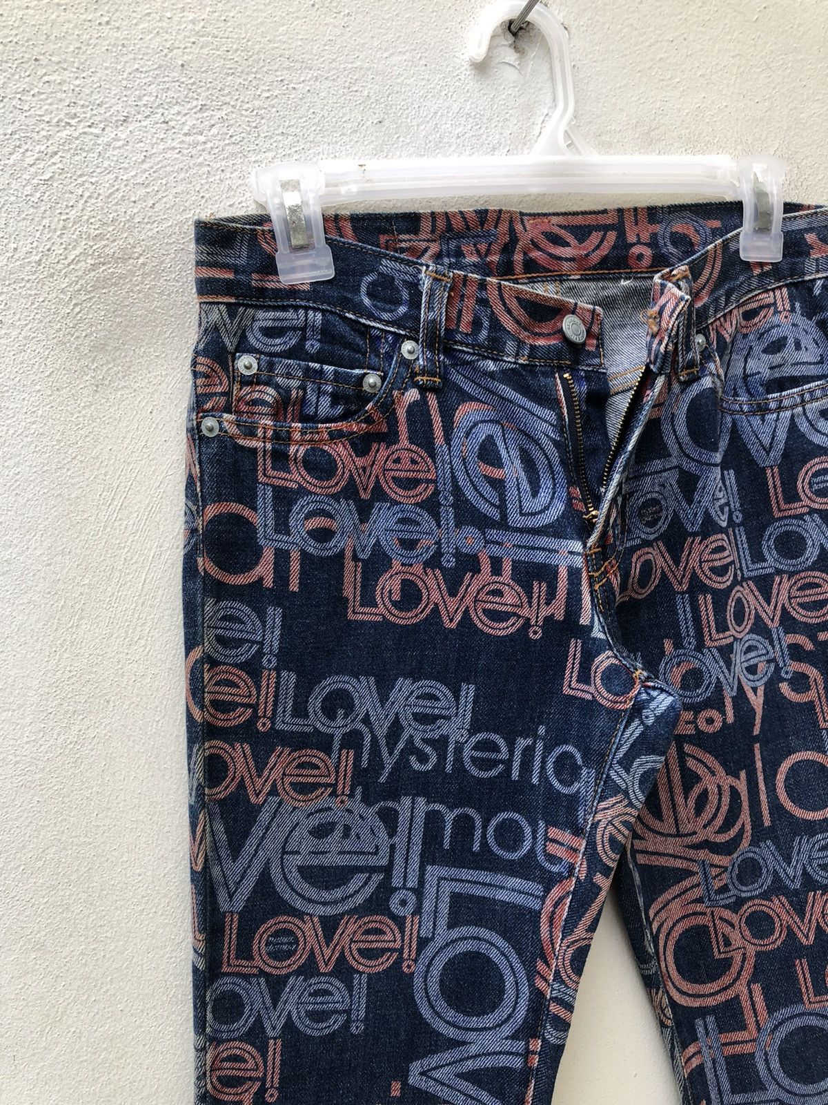 Hysteric Glamour Vintage Hysteric Glamour Psychedelic Denim Flare Jeans Size US 29 - 9 Thumbnail