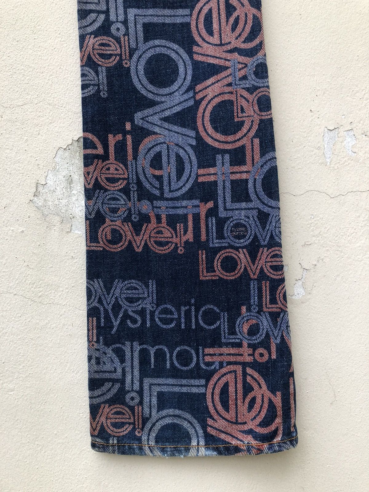 Hysteric Glamour Vintage Hysteric Glamour Psychedelic Denim Flare Jeans Size US 29 - 22 Thumbnail