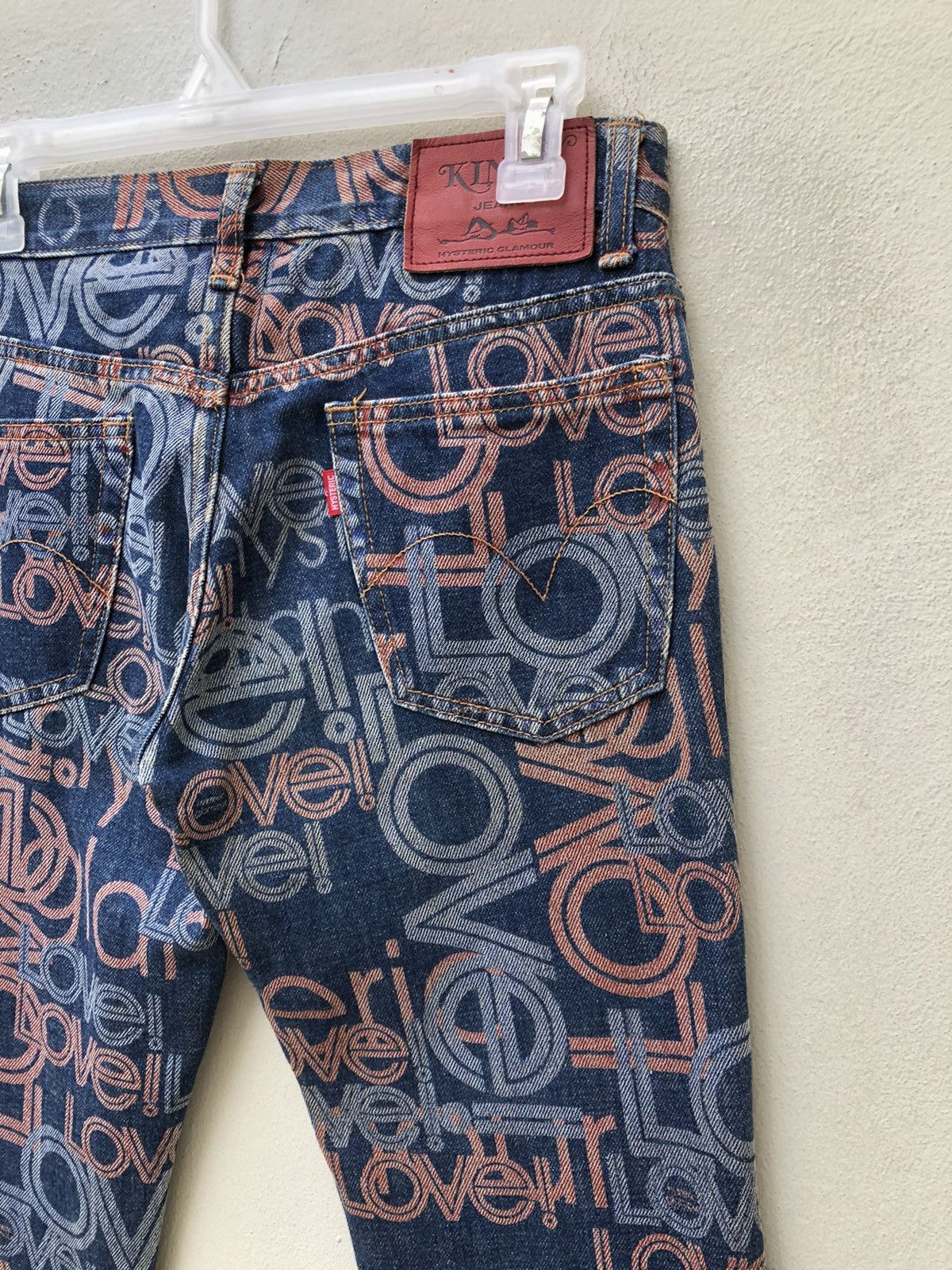 Hysteric Glamour Vintage Hysteric Glamour Psychedelic Denim Flare Jeans Size US 29 - 19 Thumbnail
