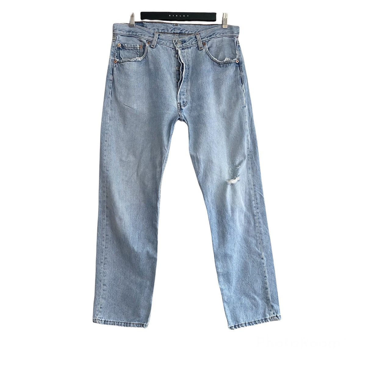 Levi's Vintage Levis 501 Distressed Jeans Faded 34x30 Made USA Size US 34 / EU 50 - 1 Thumbnail