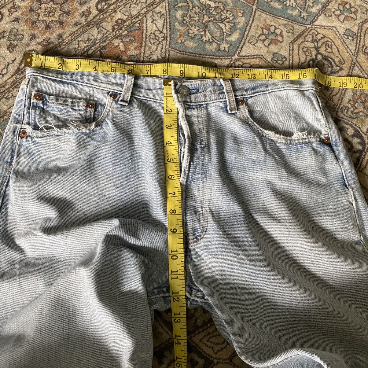 Levi's Vintage Levis 501 Distressed Jeans Faded 34x30 Made USA Size US 34 / EU 50 - 18 Thumbnail