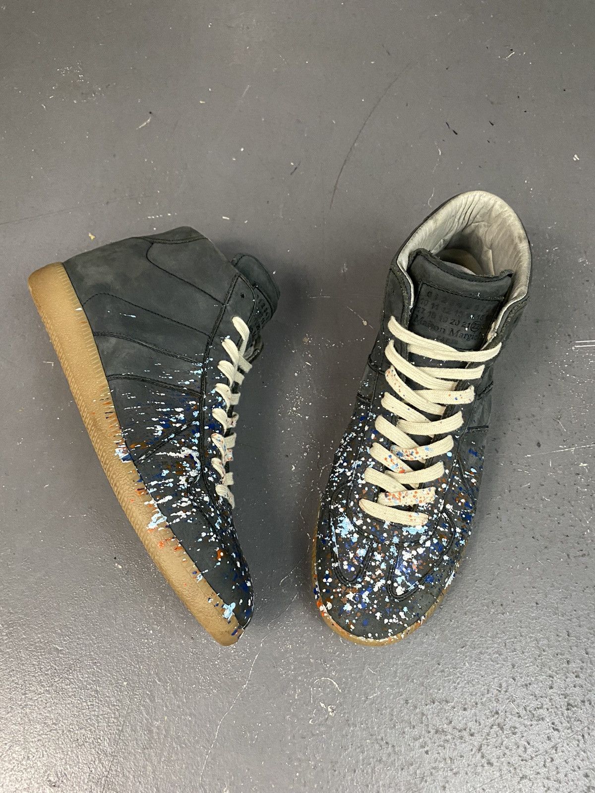 Maison Margiela Maison Margiela Gats Paint Splats Shoes Size 42 | Grailed